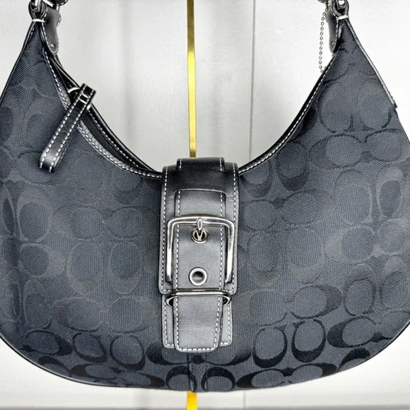 🖤 Coach Soho Signature Jacquard Buckle Hobo Bag - Picture 2 of 16